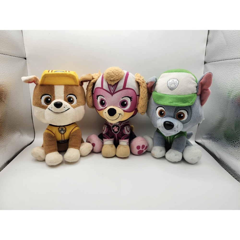 Paw Patrol Plushies - Rocky, Skye, Rubble 5 Inches